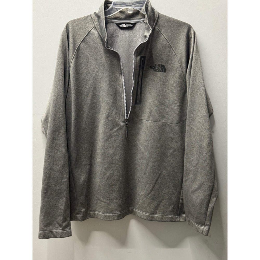The North Face Canyonlands 1/2 Zip Jacket Mens L Gray Fleece Pullover Gropcore